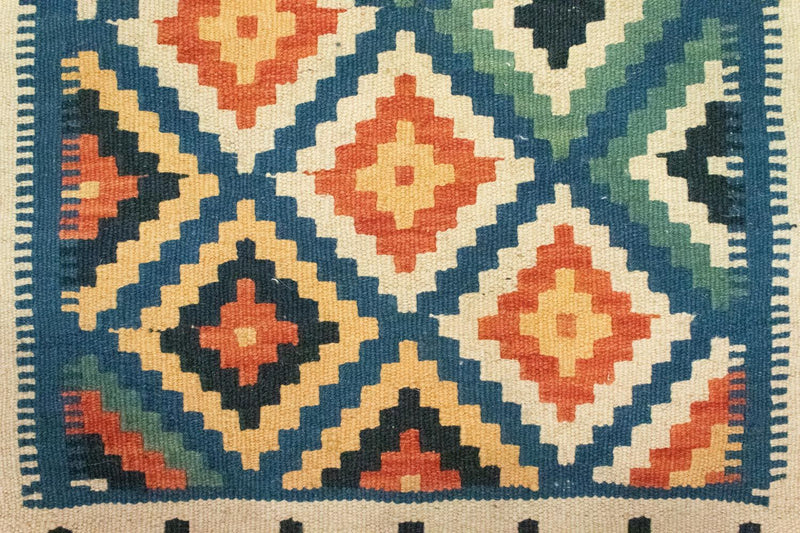 Alfombra Kelim - Oriental - 90 x 60 cm - azul