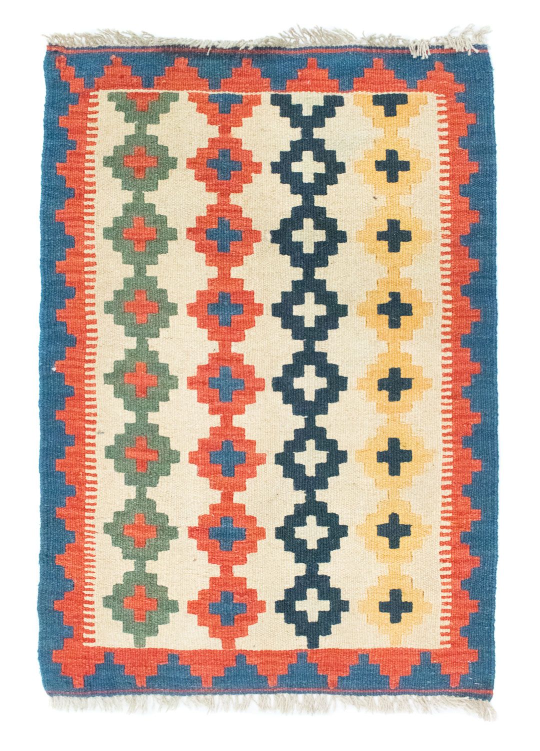 Alfombra Kelim - Oriental - 90 x 60 cm - beige