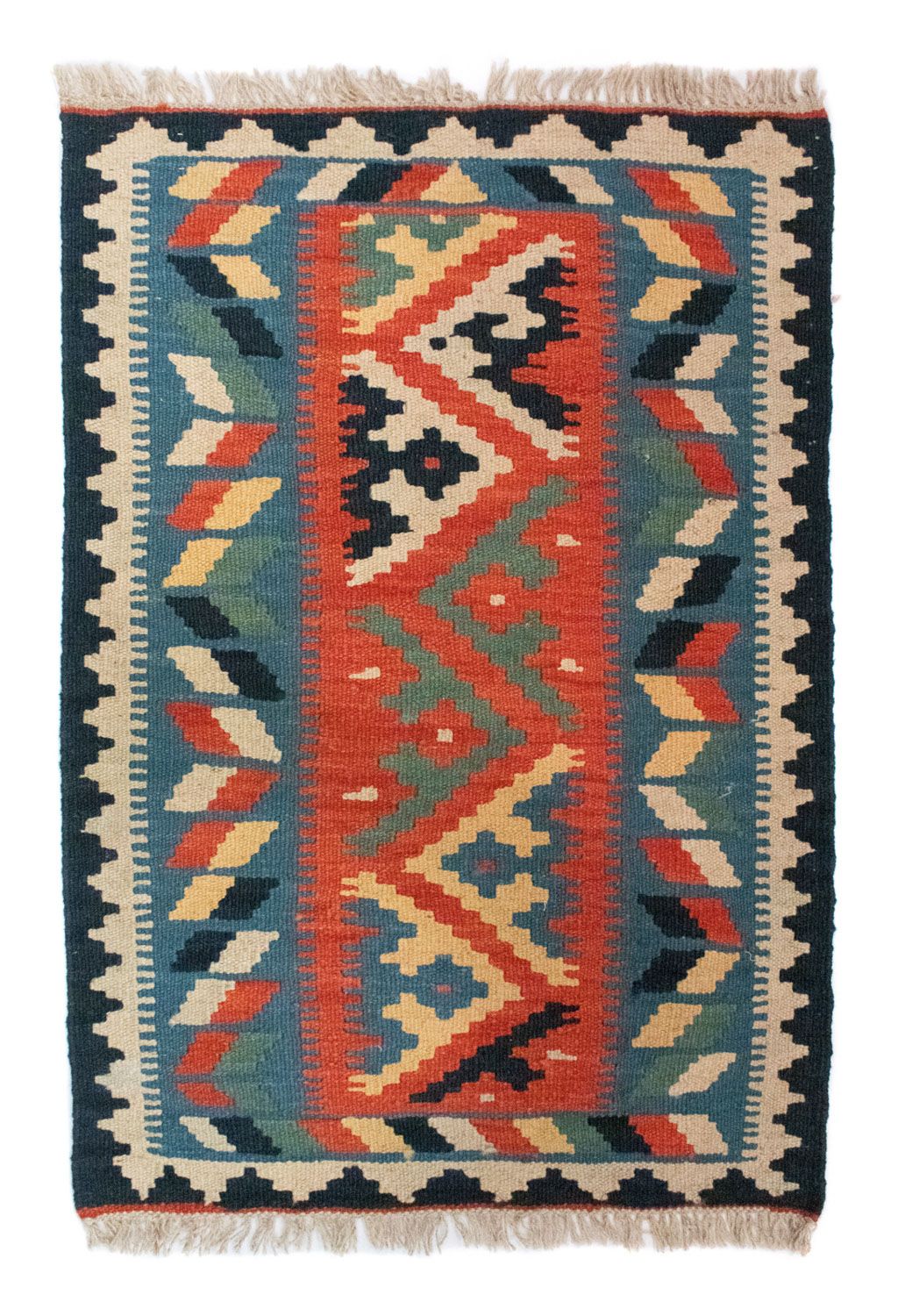 Alfombra Kelim - Oriental - 87 x 60 cm - azul