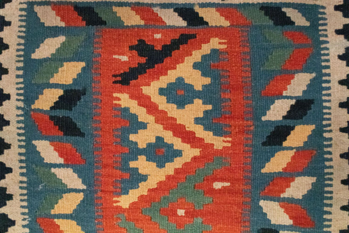 Alfombra Kelim - Oriental - 87 x 60 cm - azul
