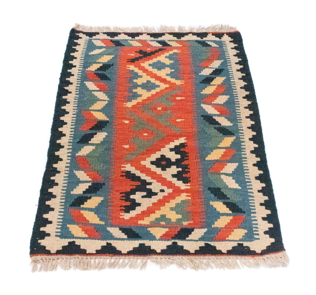 Alfombra Kelim - Oriental - 87 x 60 cm - azul