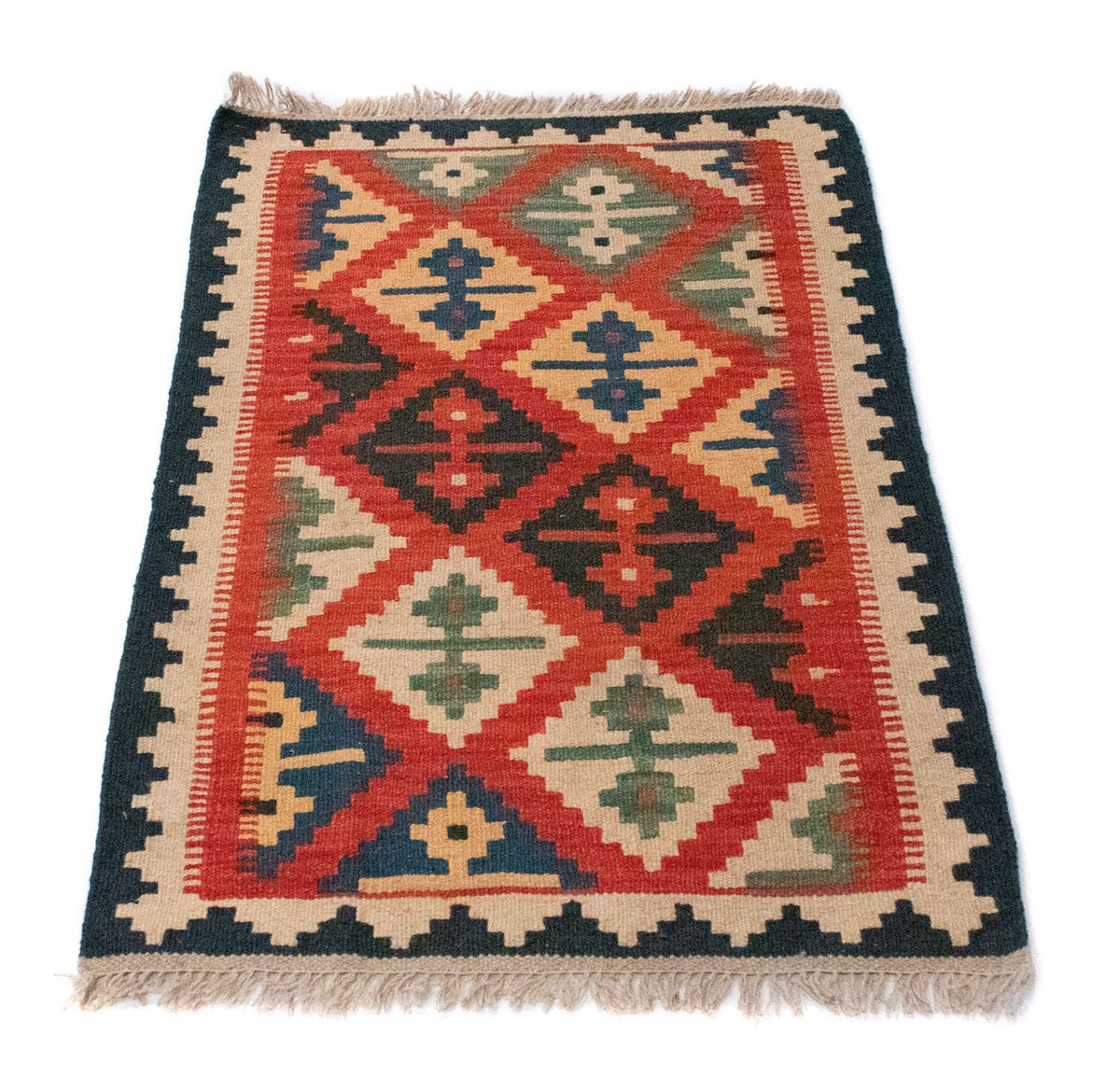 Alfombra Kelim - Oriental - 92 x 62 cm - multicolor