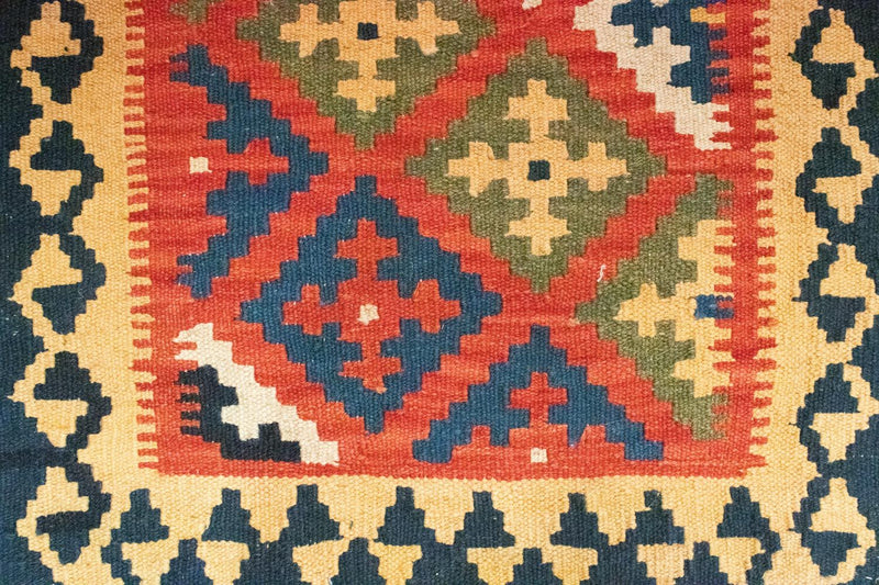 Alfombra Kelim - Oriental - 90 x 62 cm - naranja