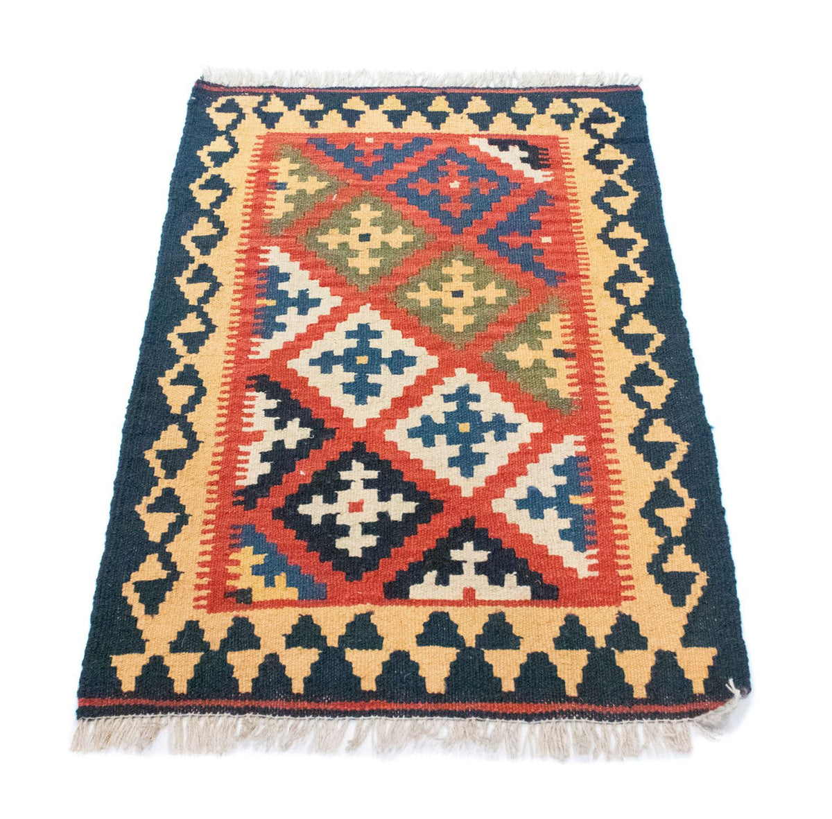 Alfombra Kelim - Oriental - 90 x 62 cm - naranja