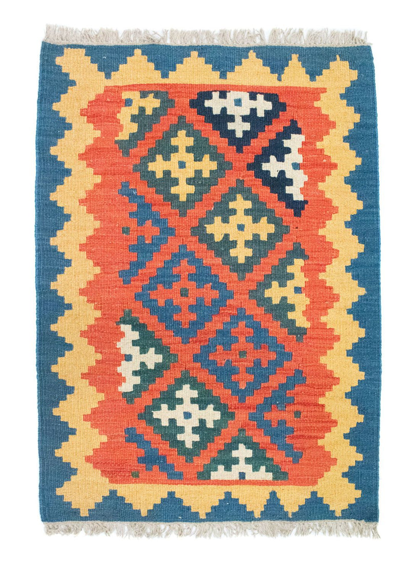 Alfombra Kelim - Oriental - 90 x 64 cm - naranja