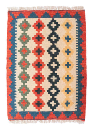 Alfombra Kelim - Oriental - 86 x 62 cm - beige