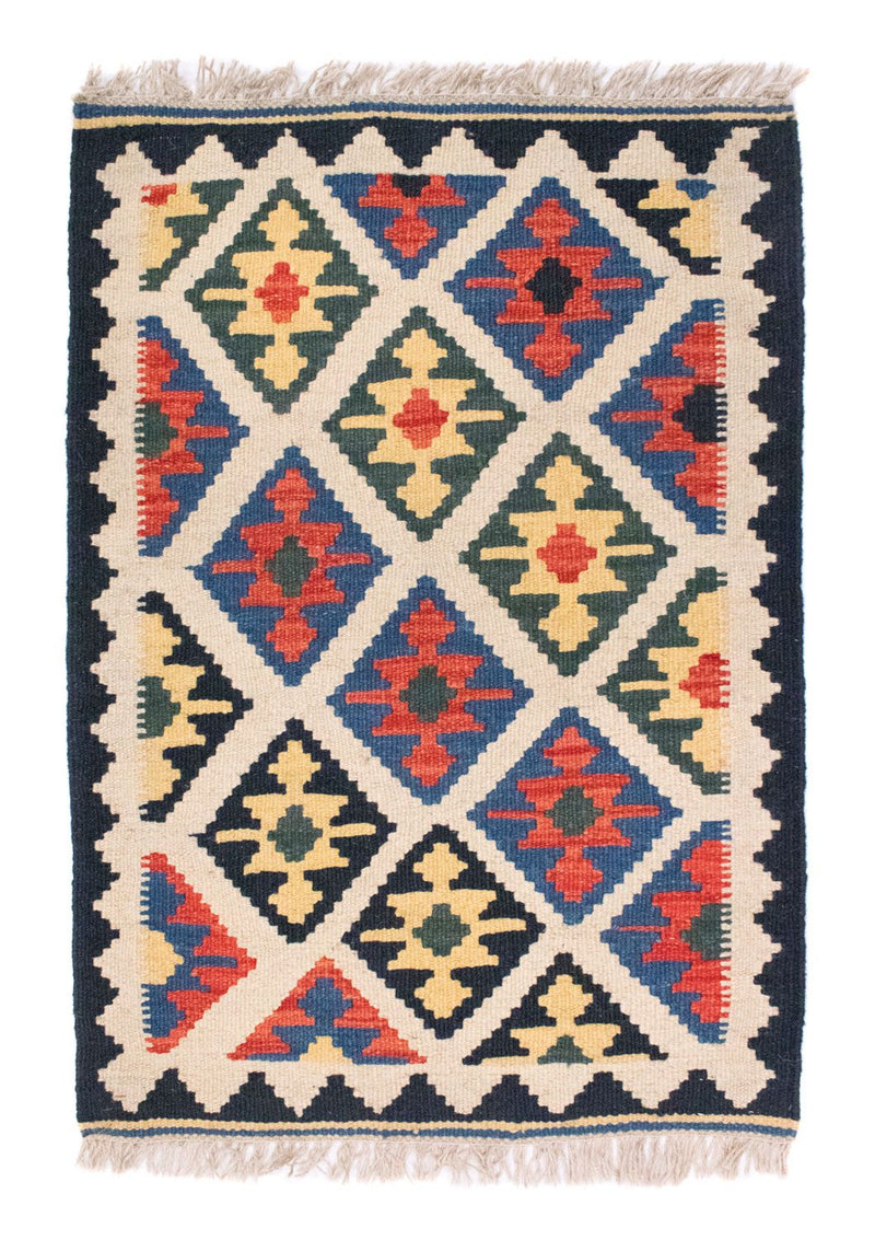 Alfombra Kelim - Oriental - 88 x 63 cm - beige
