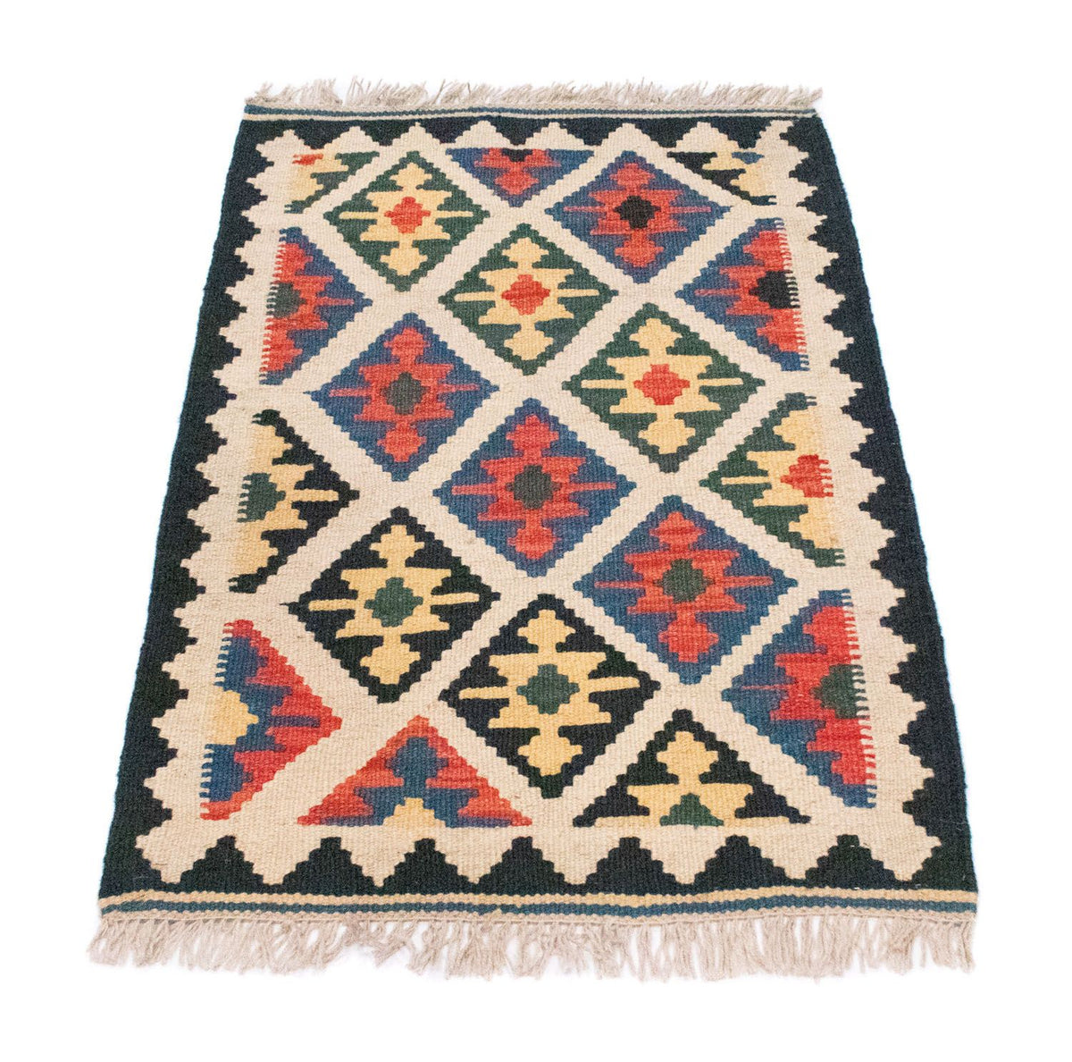 Alfombra Kelim - Oriental - 88 x 63 cm - beige