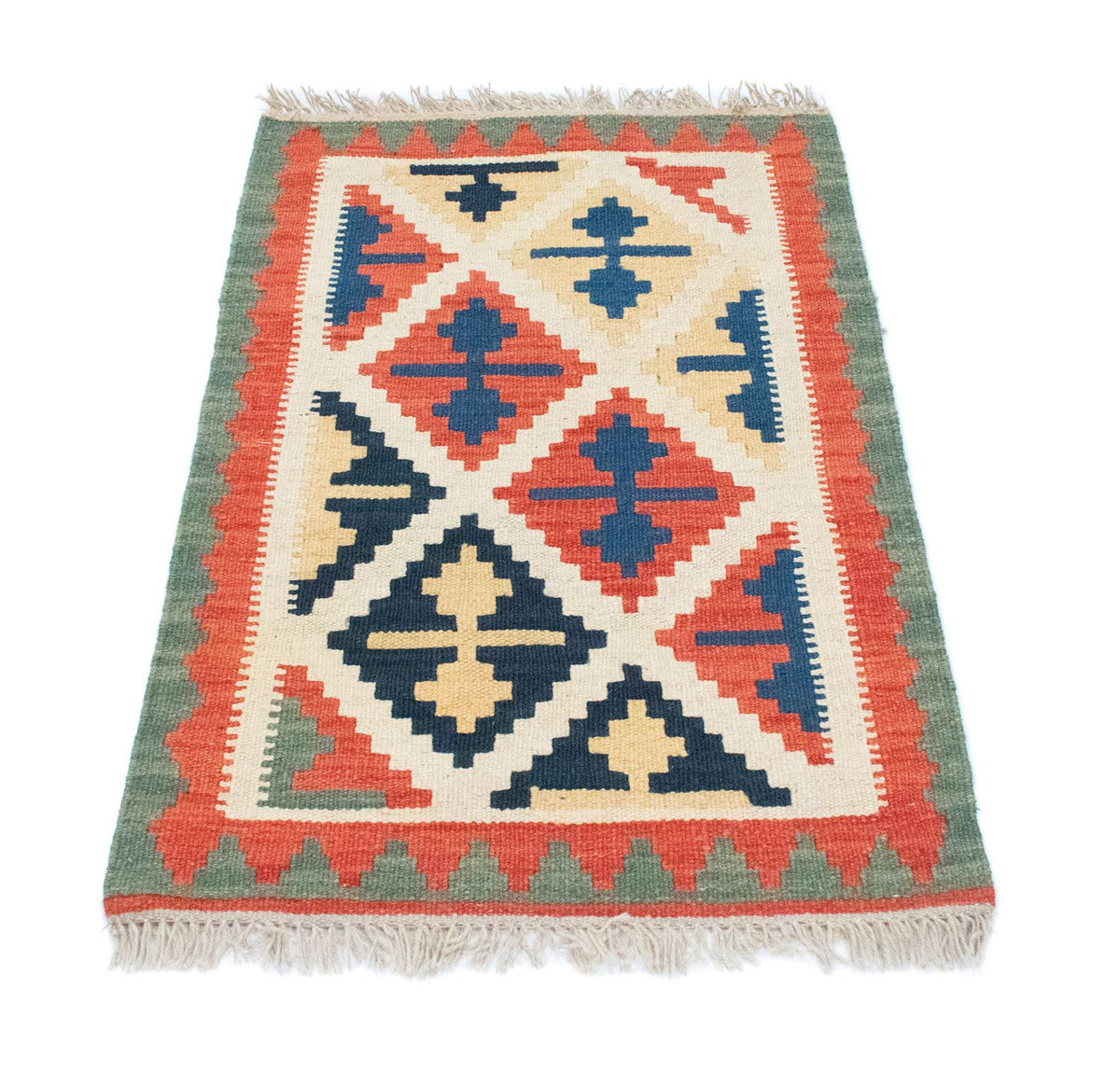 Alfombra Kelim - Oriental - 93 x 61 cm - naranja