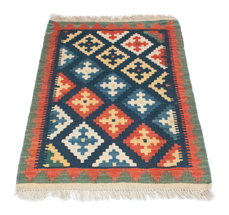 Alfombra Kelim - Oriental - 95 x 65 cm - azul