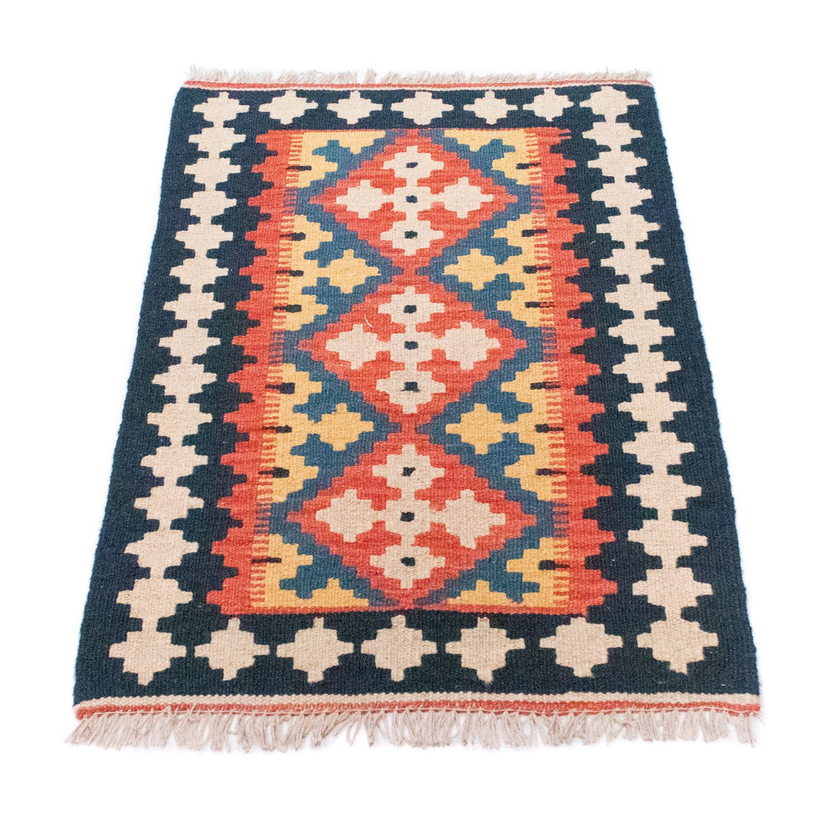 Alfombra Kelim - Oriental - 89 x 60 cm - azul