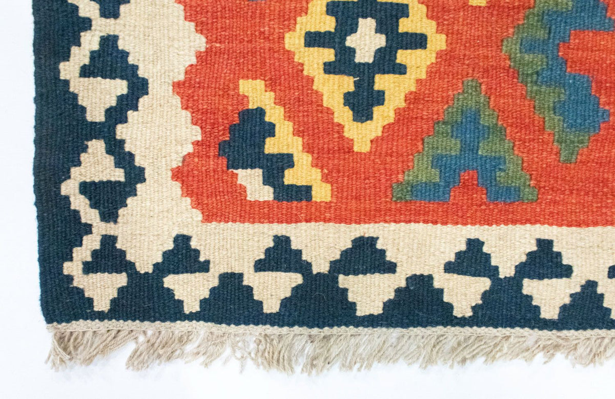 Alfombra Kelim - Oriental - 91 x 61 cm - naranja