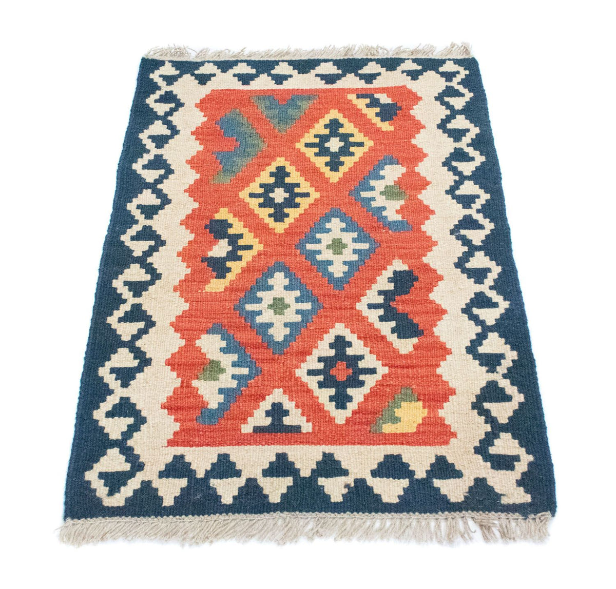 Alfombra Kelim - Oriental - 91 x 61 cm - naranja