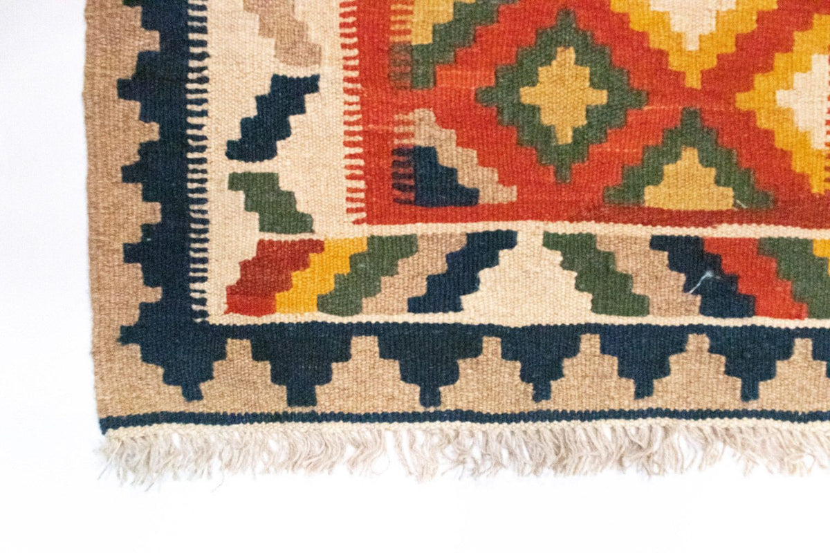 Alfombra Kelim - Oriental - 91 x 66 cm - naranja