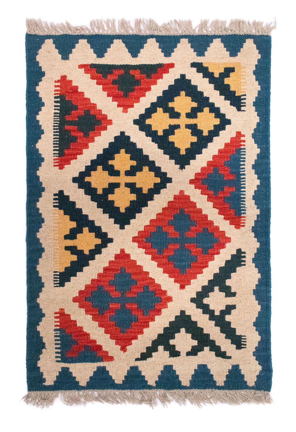 Alfombra Kelim - Oriental - 90 x 60 cm - multicolor