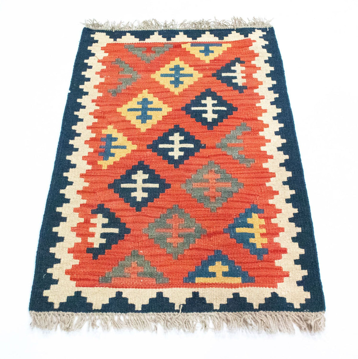 Alfombra Kelim - Oriental - 93 x 62 cm - naranja