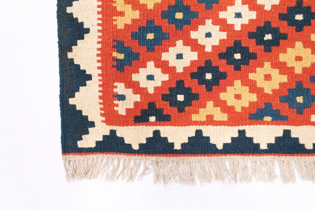 Alfombra Kelim - Oriental - 98 x 65 cm - naranja