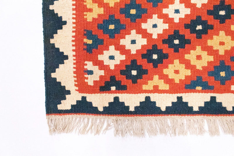 Alfombra Kelim - Oriental - 98 x 65 cm - naranja