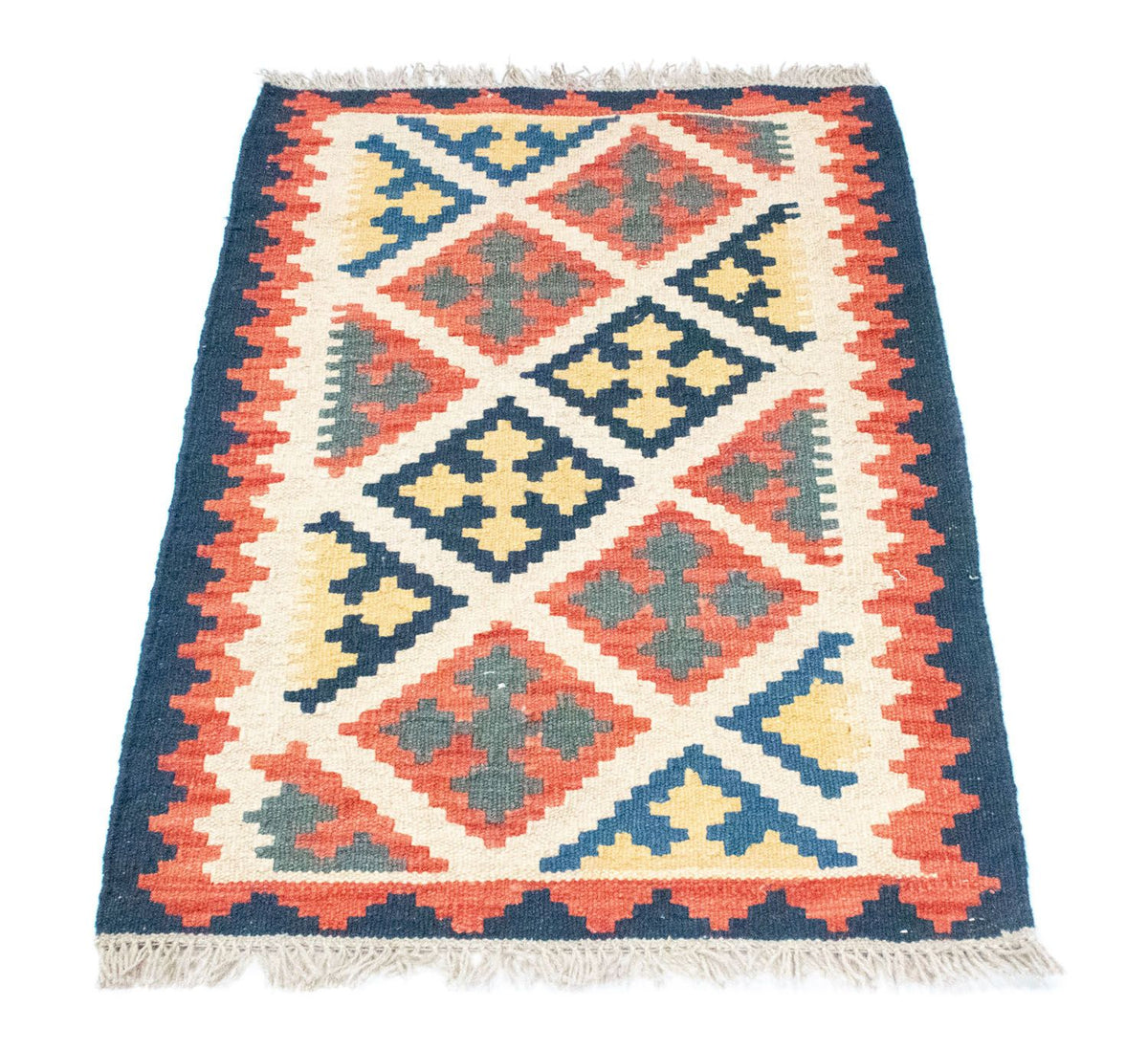 Alfombra Kelim - Oriental - 95 x 65 cm - naranja