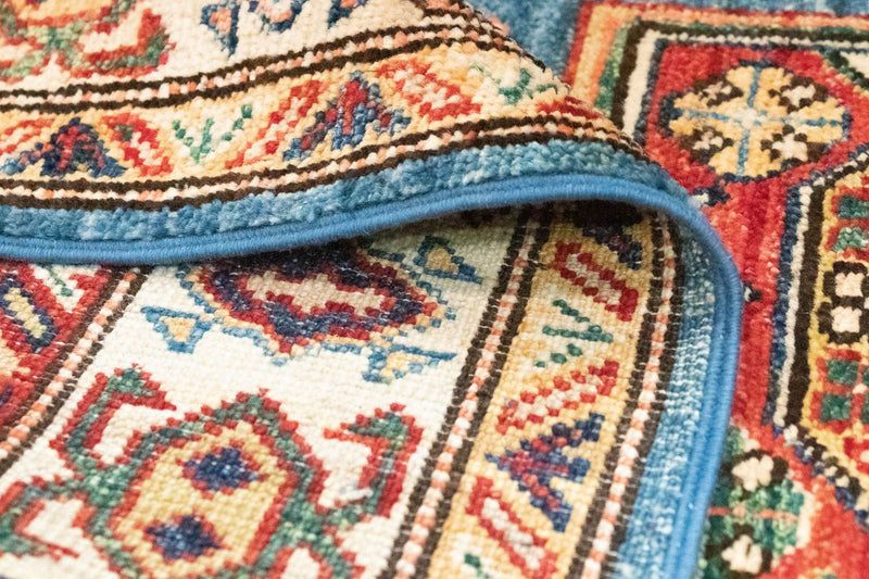 Alfombra de pasillo Alfombra Ziegler - Kazak - 212 x 79 cm - azul