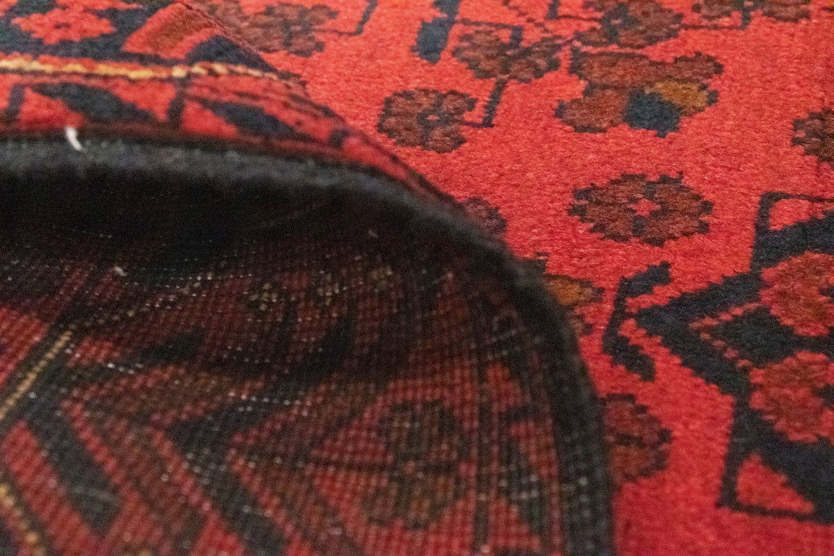 Alfombra de pasillo Alfombra afgana - Kunduz - 189 x 75 cm - rojo