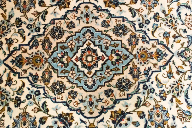 Alfombra persa - Keshan - 292 x 193 cm - beige
