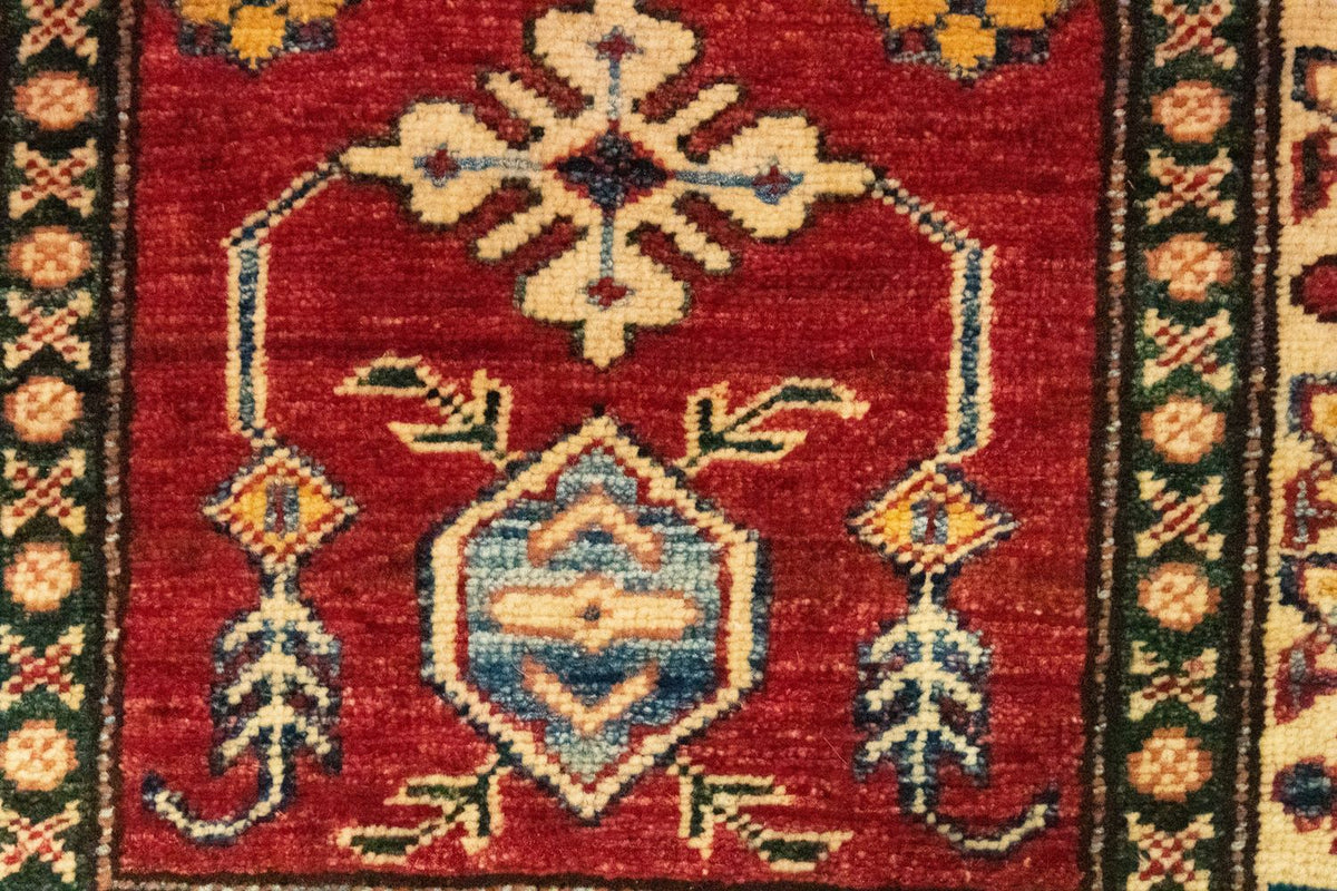 Alfombra Ziegler - Kazak - 93 x 62 cm - rojo