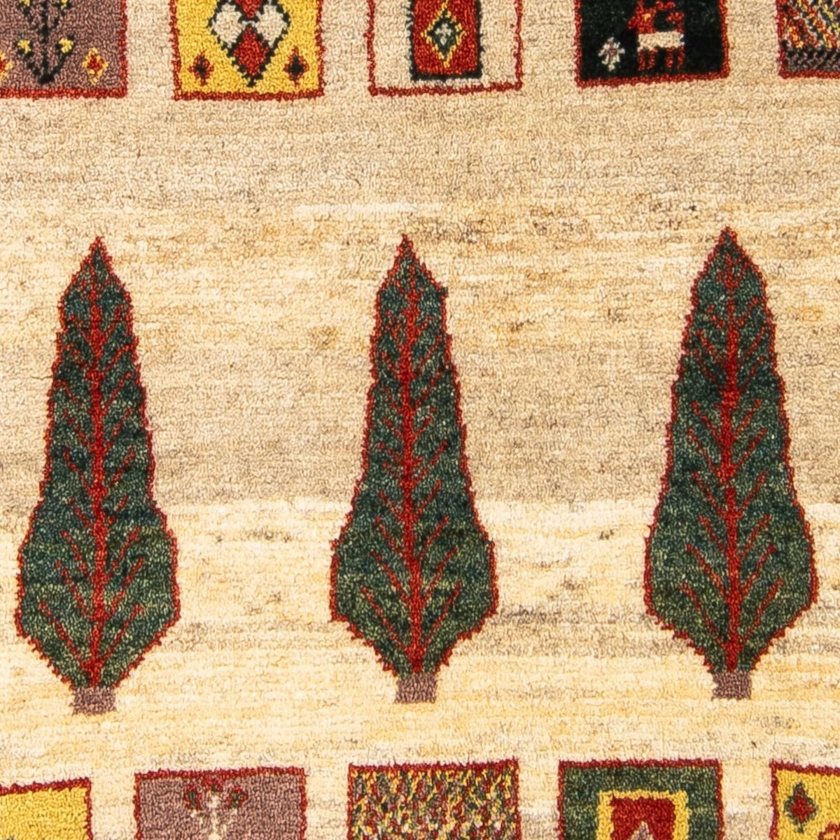 Alfombra Gabbeh - Loribaft Persa - 150 x 106 cm - beige