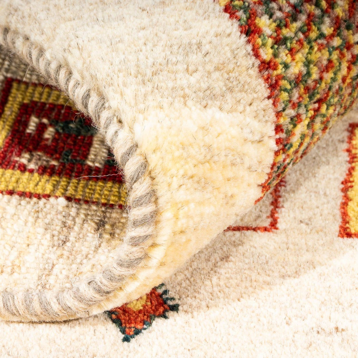 Alfombra Gabbeh - Loribaft Persa - 150 x 106 cm - beige