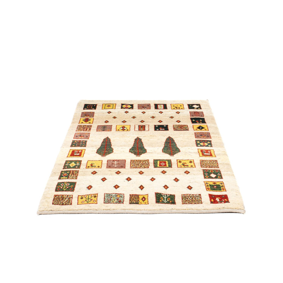 Alfombra Gabbeh - Loribaft Persa - 150 x 106 cm - beige