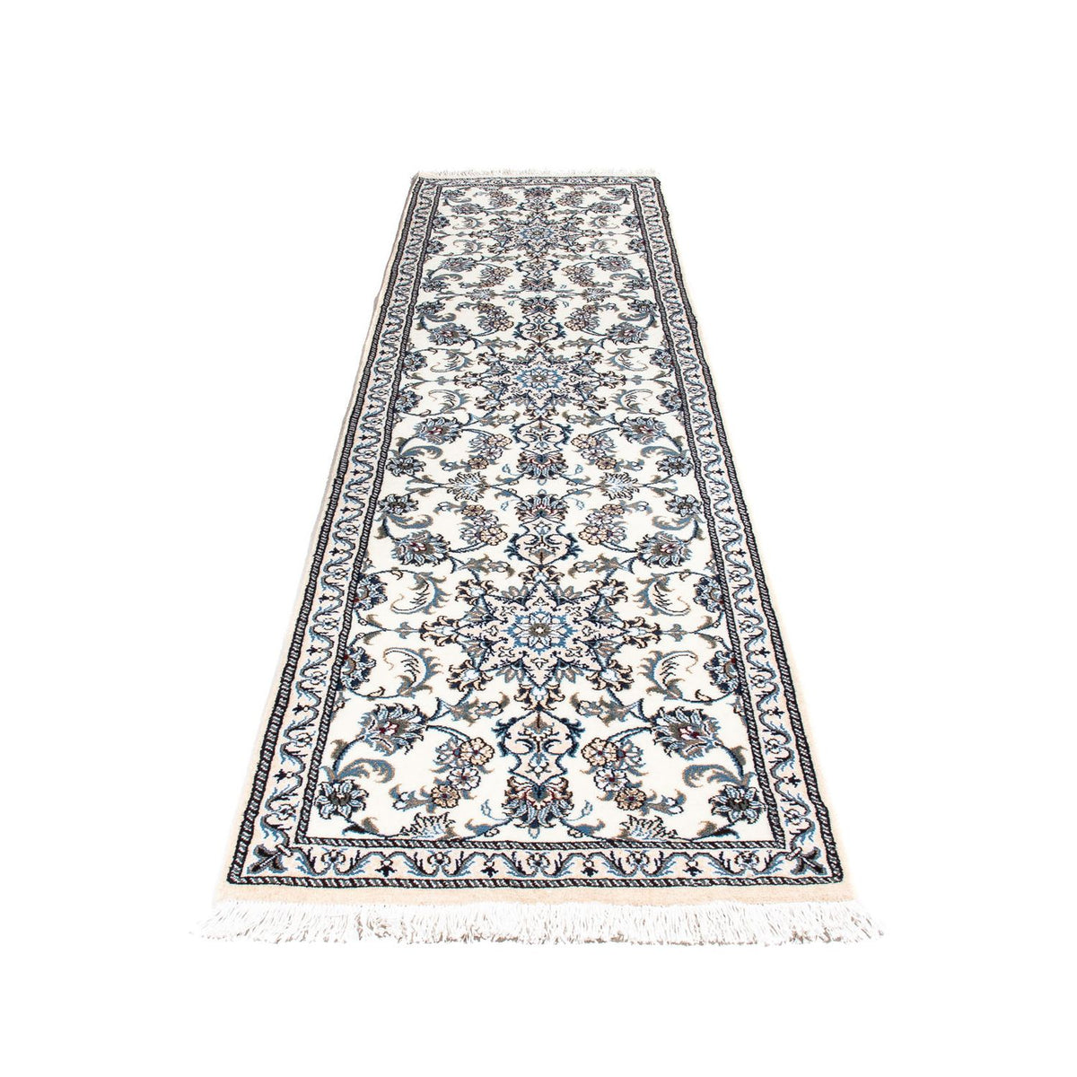 Alfombra de pasillo Alfombra persa - Nain - 296 x 76 cm - beige