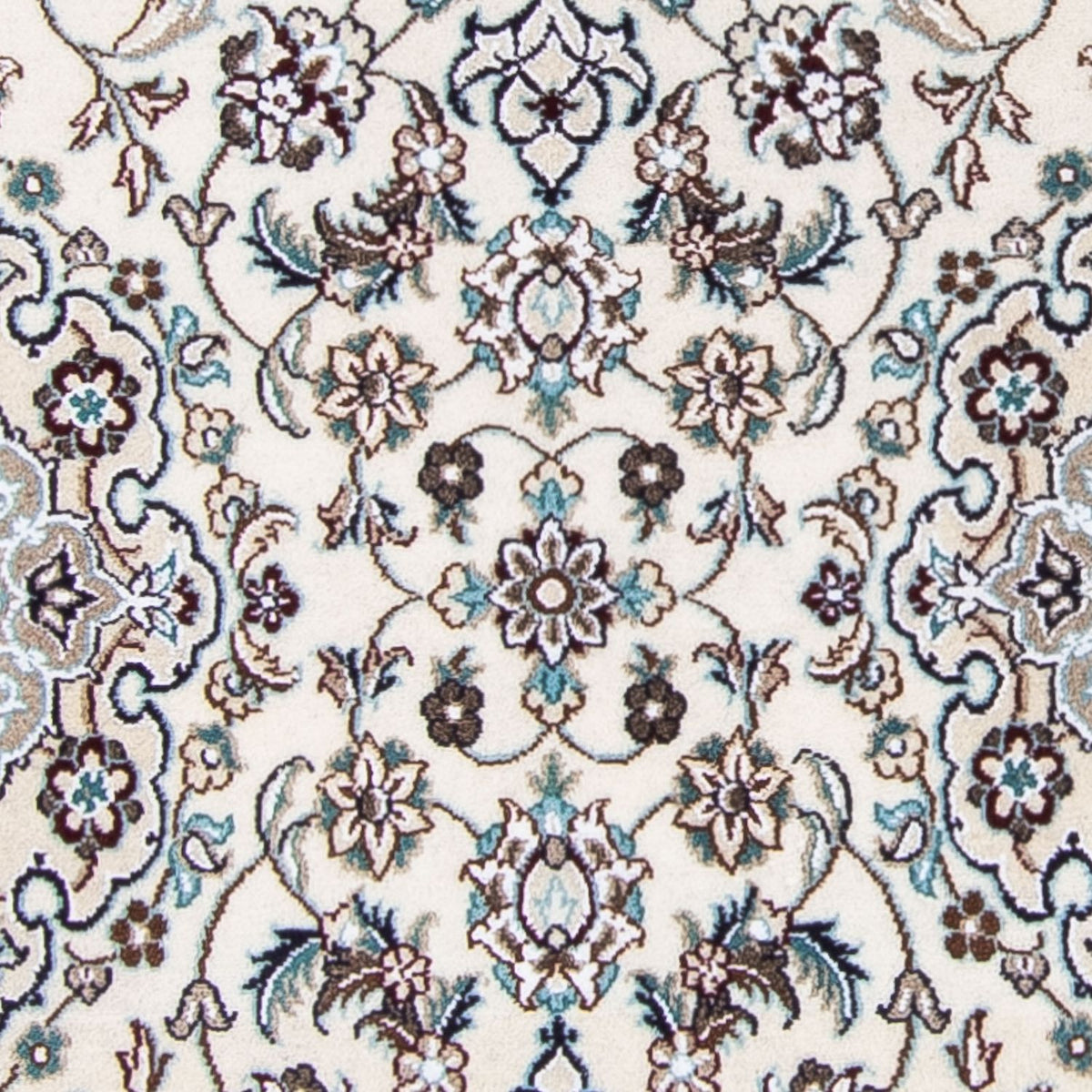 Alfombra de pasillo Alfombra Persa - Nain - Real - 200 x 62 cm - beige