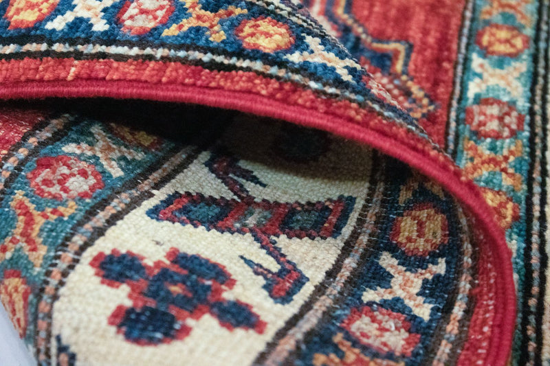 Alfombra Ziegler - Kazak - 88 x 62 cm - rojo