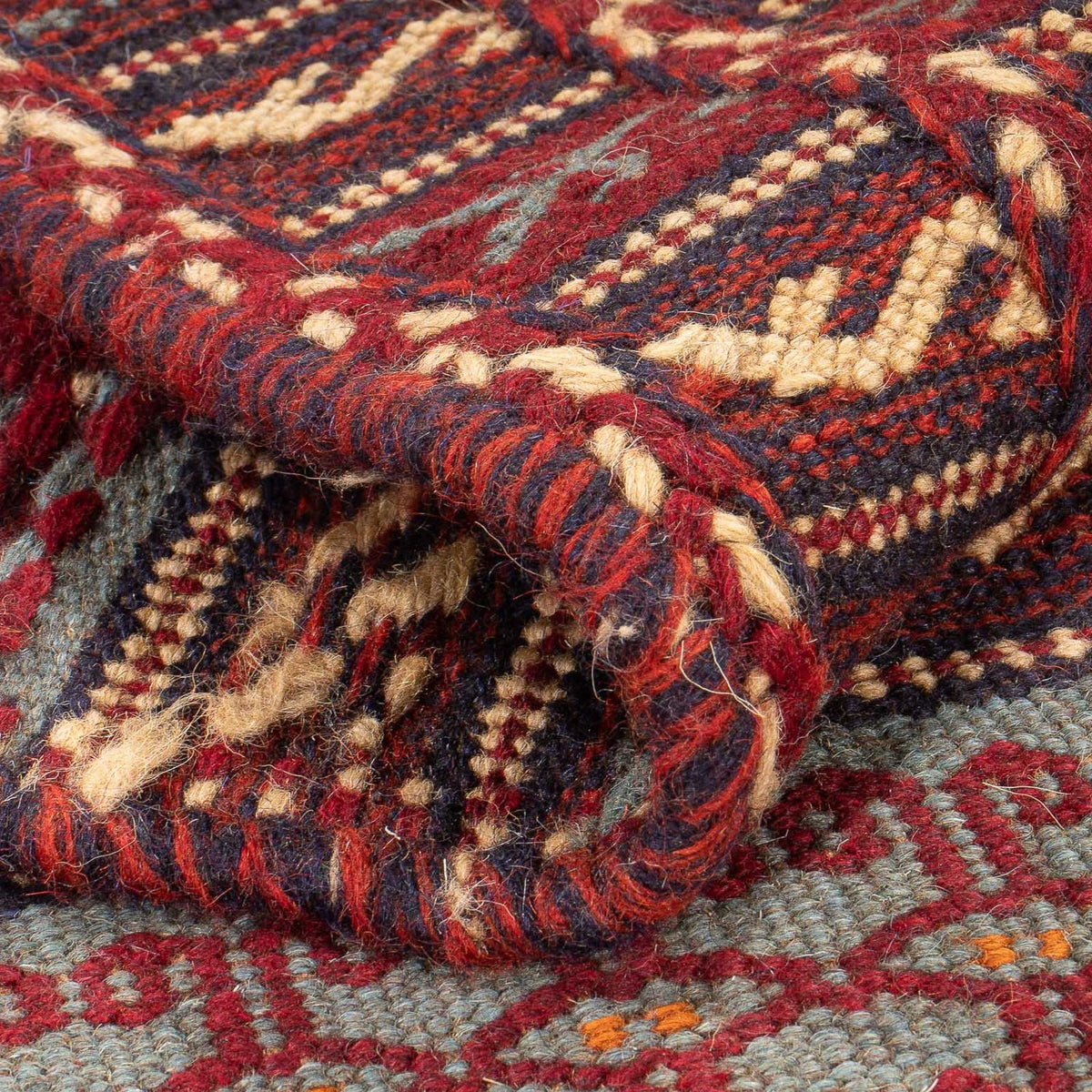 Alfombra de pasillo Alfombra Kelim - Oriental - 192 x 70 cm - multicolor