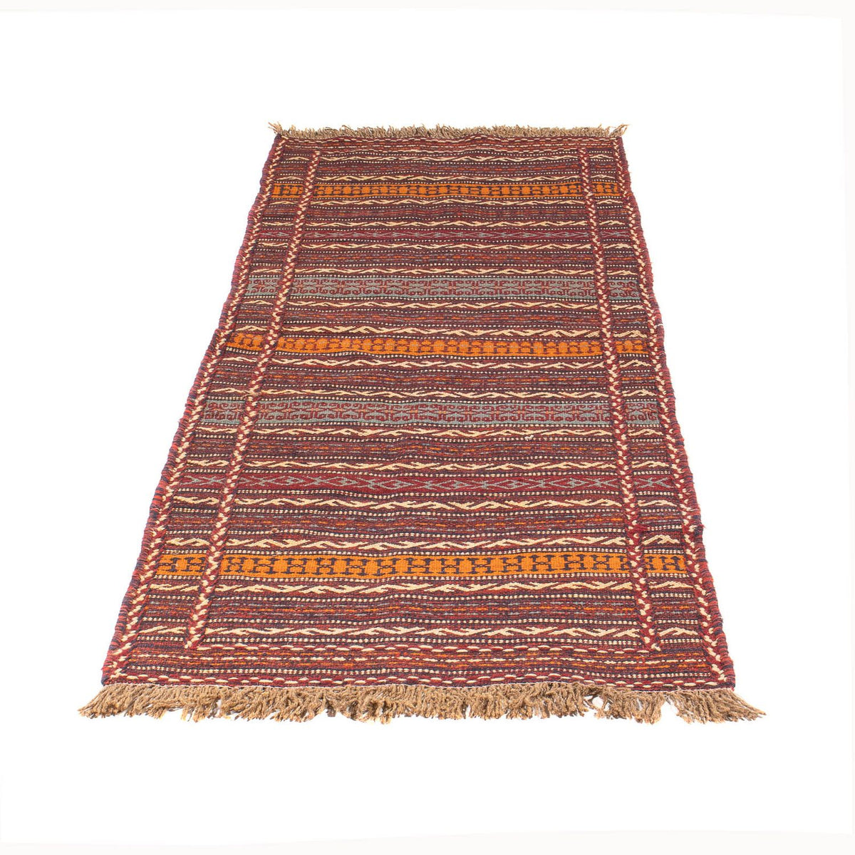 Alfombra de pasillo Alfombra Kelim - Oriental - 192 x 70 cm - multicolor