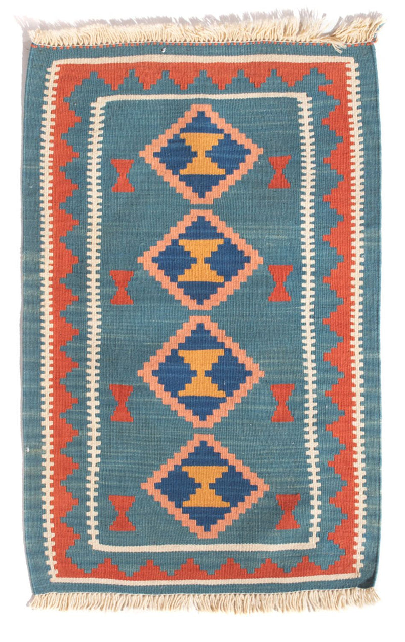 Alfombra Kelim - Oriental - 96 x 63 cm - multicolor