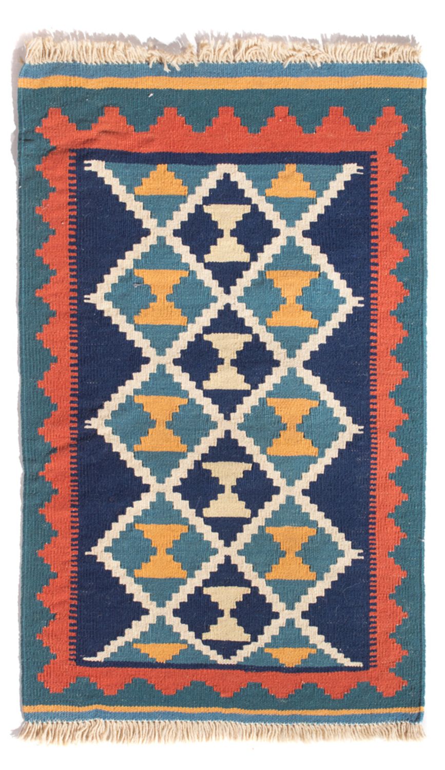 Alfombra Kelim - Oriental - 87 x 57 cm - multicolor