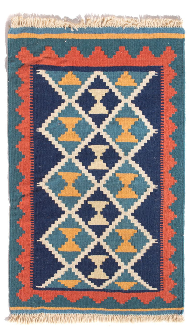 Alfombra Kelim - Oriental - 87 x 57 cm - multicolor