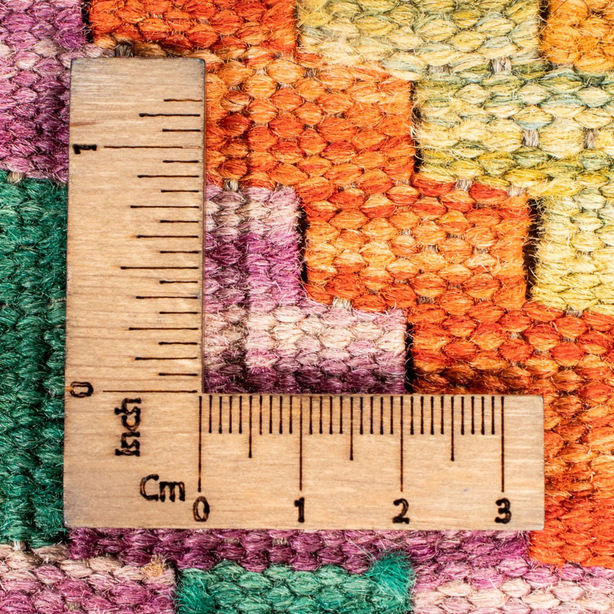 Alfombra de pasillo Alfombra Kelim - Splash - 297 x 86 cm - multicolor