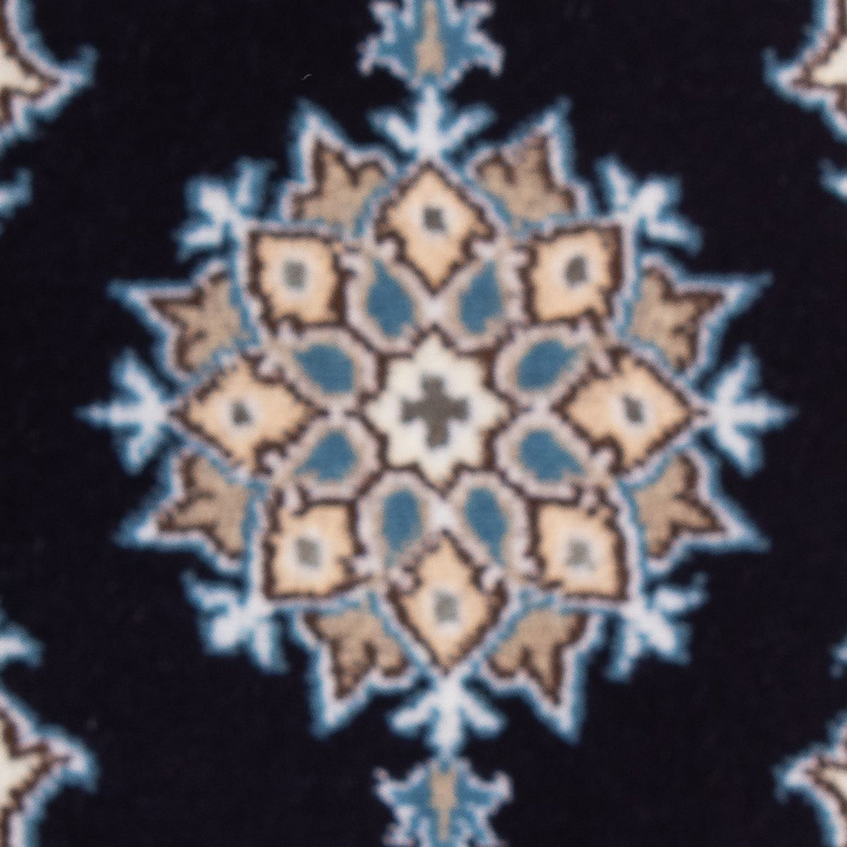 Alfombra persa - Nain - 60 x 40 cm - azul oscuro