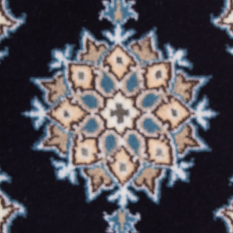 Alfombra persa - Nain - 60 x 40 cm - azul oscuro
