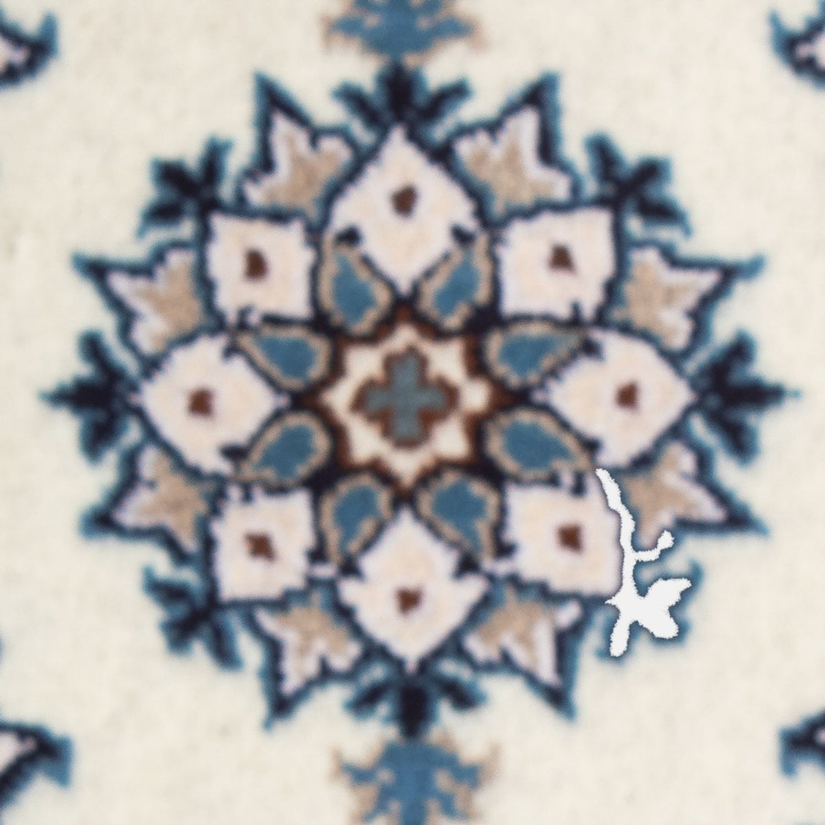 Alfombra persa - Nain - 60 x 40 cm - crema