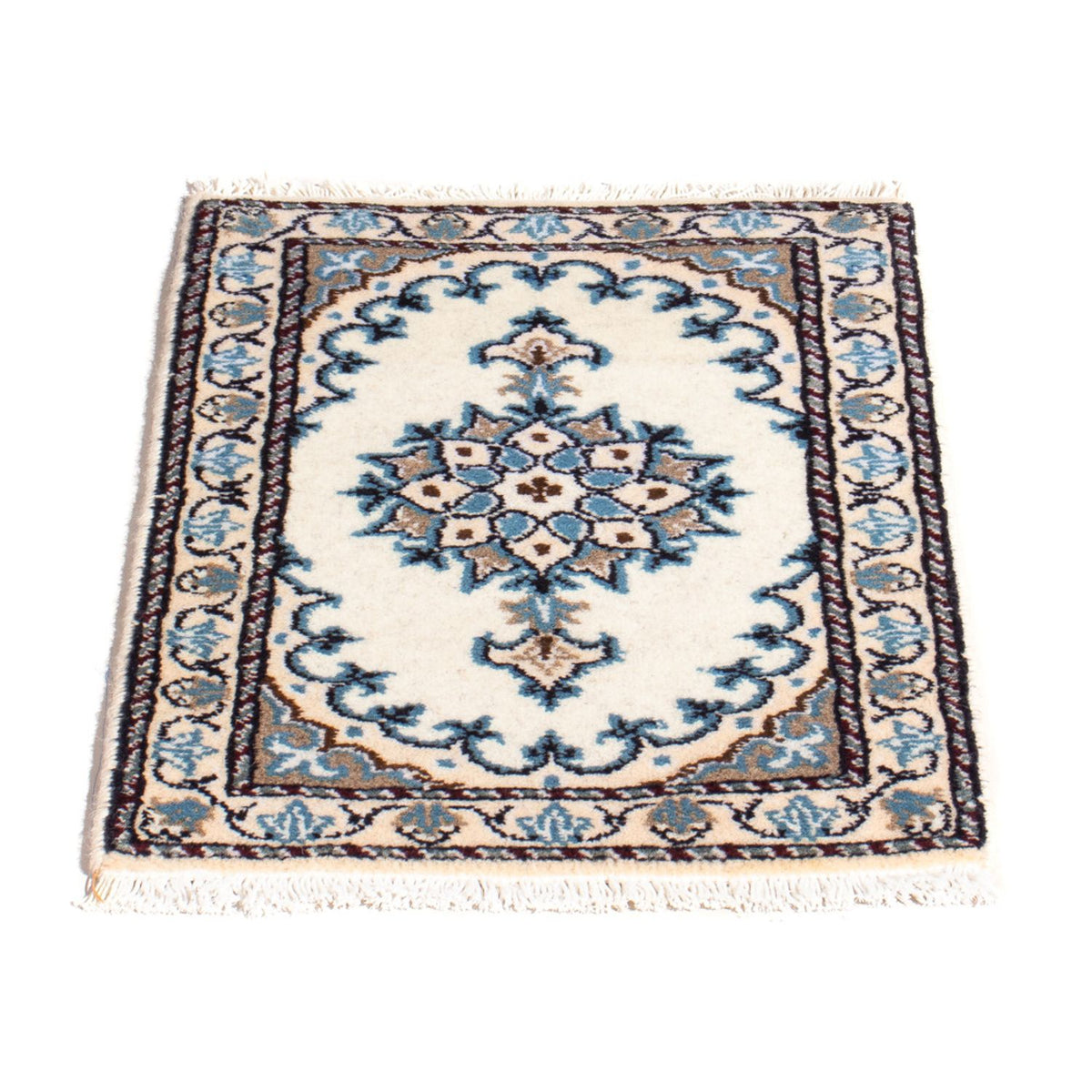 Alfombra persa - Nain - 60 x 40 cm - crema