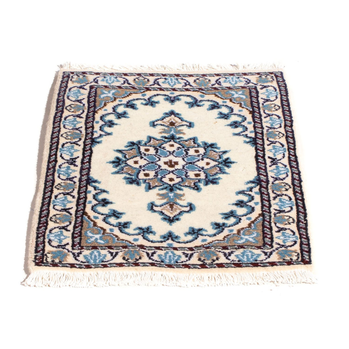 Alfombra persa - Nain - 60 x 40 cm - crema