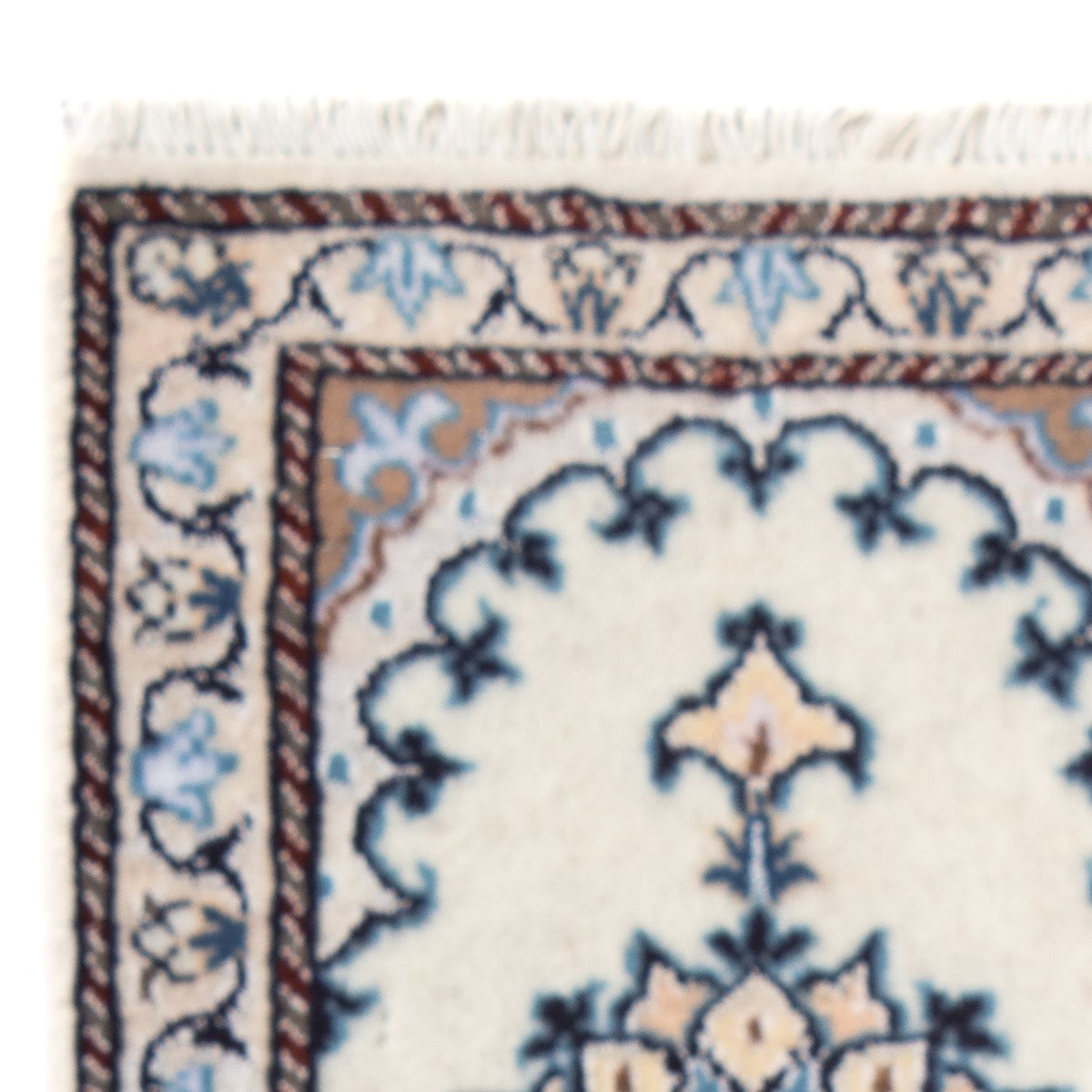 Alfombra persa - Nain - 60 x 40 cm - crema