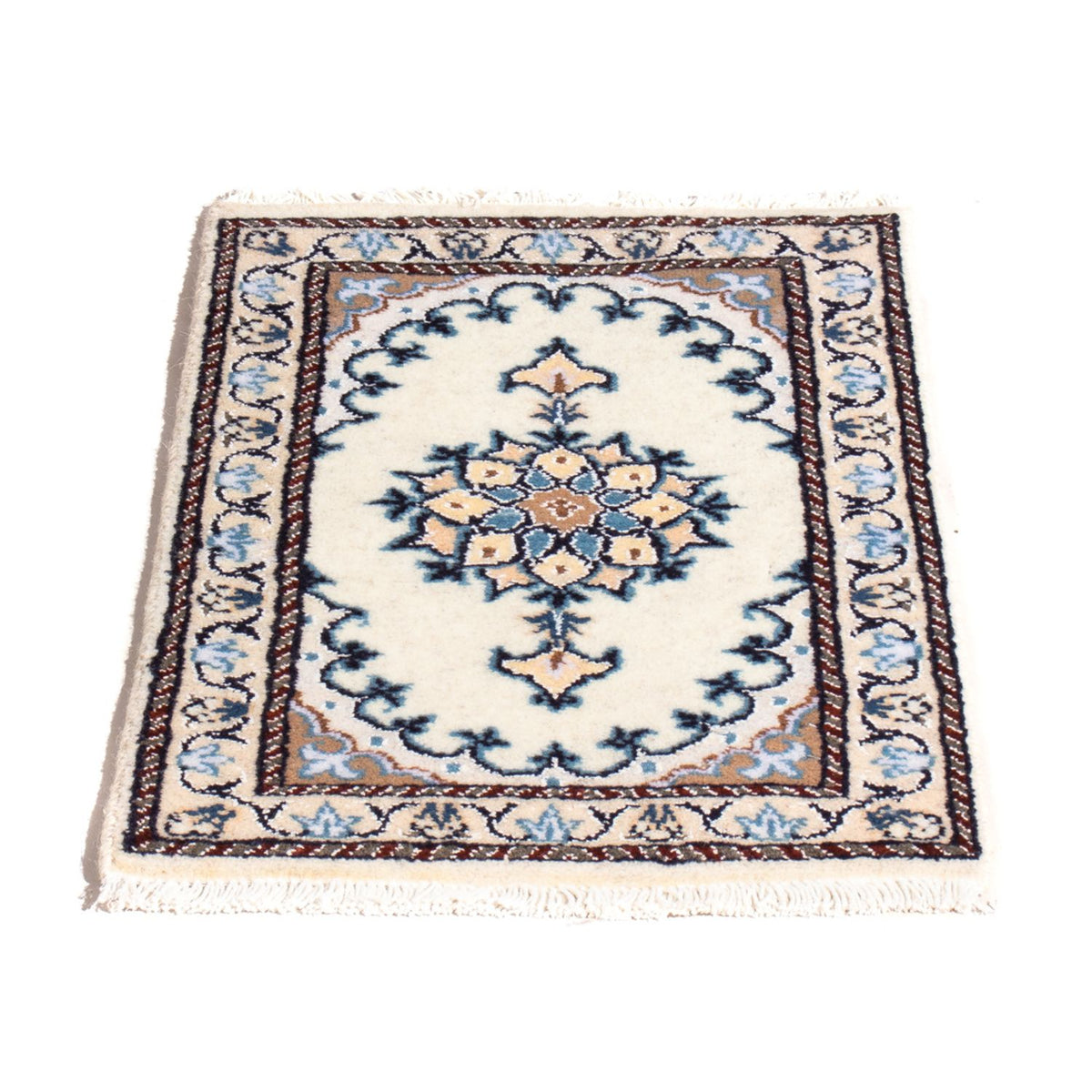 Alfombra persa - Nain - 60 x 40 cm - crema