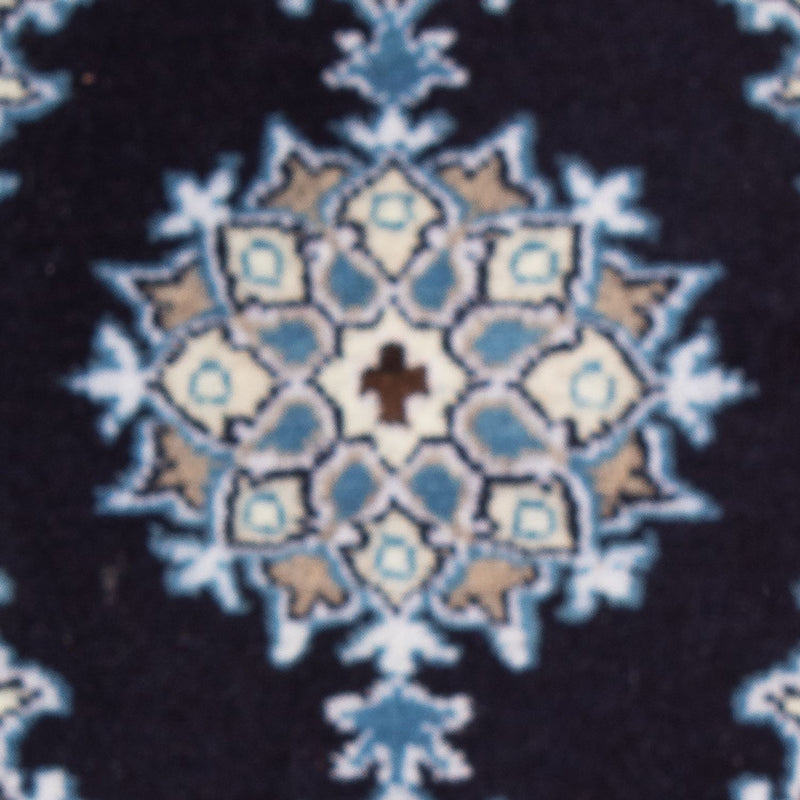 Alfombra persa - Nain - 60 x 40 cm - azul oscuro