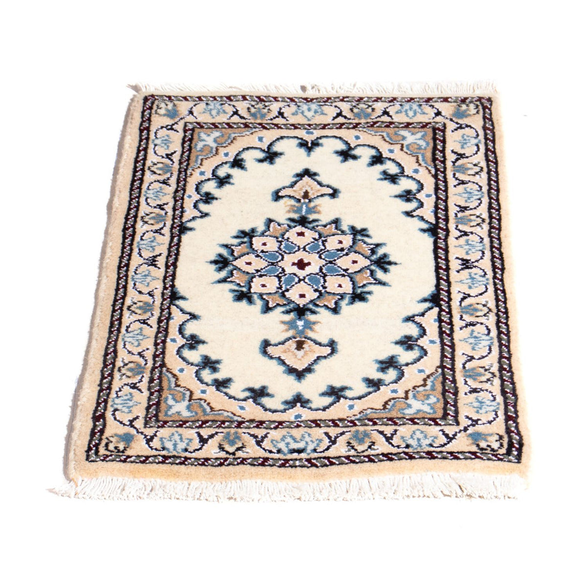 Alfombra persa - Nain - 60 x 40 cm - crema