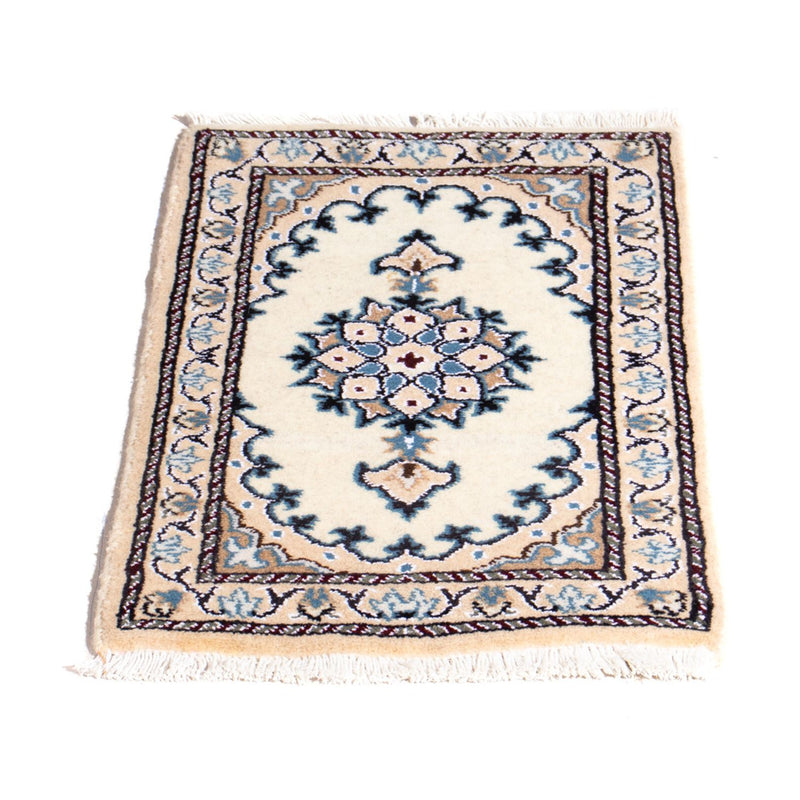 Alfombra persa - Nain - 60 x 40 cm - crema