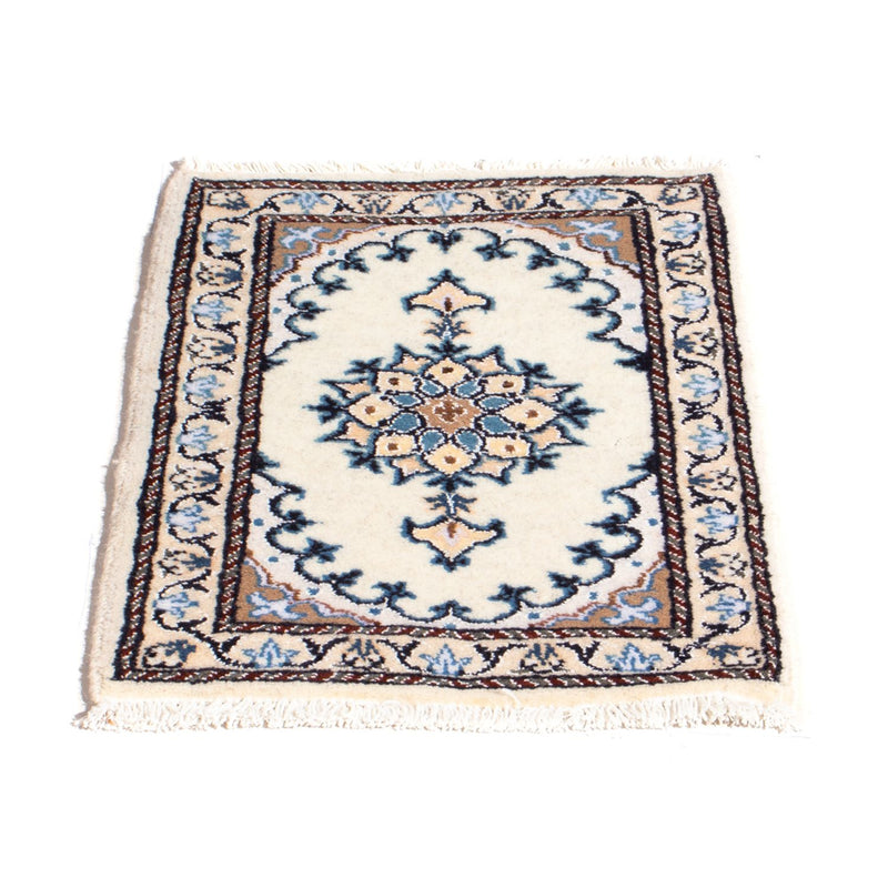 Alfombra persa - Nain - 60 x 40 cm - crema